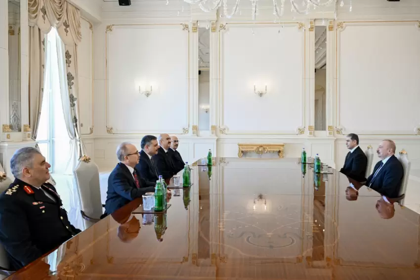 Prezident İlham Əliyev Türkiyənin daxili işlər nazirini qəbul edib